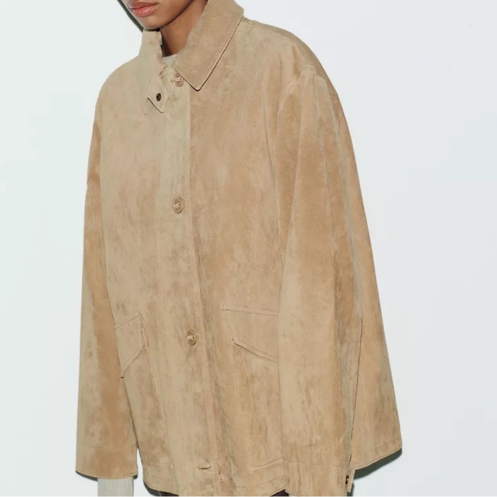 Zara NWT 100% suede leather jacket 4341/701 - Picture 15 of 15